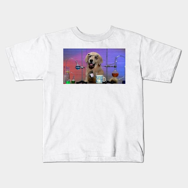 I have no idea what I'm doing dog Kids T-Shirt by FlashmanBiscuit